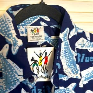 Rum Reggae ‘Bluefish’ shirt. NWT